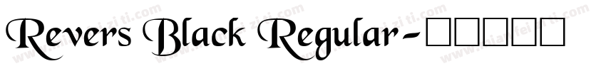 Revers Black Regular字体转换